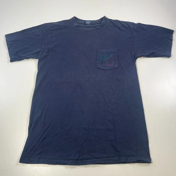 Vintage Umbro Shirt Mens Large Navy Blue Double Sided Soccer Futbol Graphic Tee - Picture 5 of 9